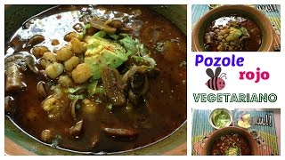 Pozole rojo vegetariano [upl. by Aurel]