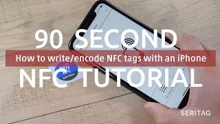 How to writeencode NFC tags with an iPhone [upl. by Annaerdna]