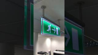 LED illuminated Fire Exit Sign  ceiling suspended [upl. by Marcia]