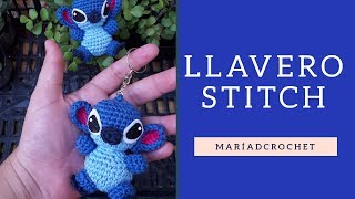 Keychain  Llavero Stitch a Crochet  Aprende a tejer a Stitch tutorial completo [upl. by Vincenty785]