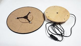 Easy to Make  Motorized Lazy Susan  Motorized Turntable [upl. by Anoyek]