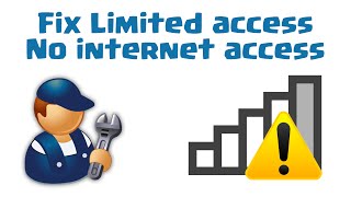 How to fix Limited access No internet access in windows 108817 [upl. by Uaeb918]