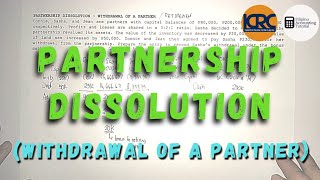 Partnership Dissolution  WithdrawalRetirement of a Partner Bonus Method [upl. by Fihsak]