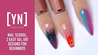 3 Easy Gel Art Designs for Beginners [upl. by Reynold]