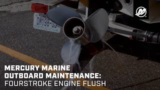 Mercury Marine Outboard Maintenance FourStroke Engine Flush [upl. by Thistle]