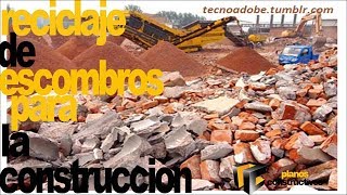 Reciclaje de escombros diferentes soluciones [upl. by Aday759]