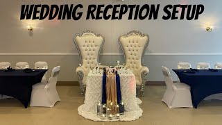 Wedding Reception Setup  Wedding Decorations Ideas [upl. by Yrac]