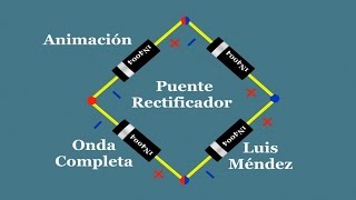 PUENTE RECTIFICADOR DE ONDA COMPLETA [upl. by Harrell398]