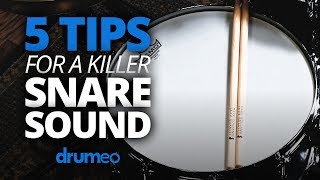 5 Tips For A Killer Snare Sound [upl. by Yentruocal]