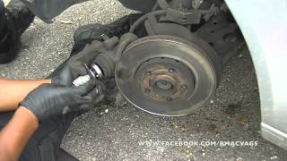 How to change Brake Pads amp Rotors on a VW Polo [upl. by Simonsen]