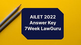 AILET 2022 Answer Key Released  How to Raise Objections [upl. by Carilla]