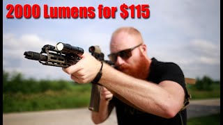 Olight Odin 2000 Lumen Weapon Light 2000 Round Review amp Flash Sale [upl. by Ecinereb256]