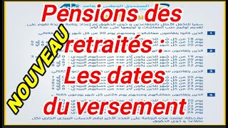 Pensions des retraités  Les dates du versement avancées [upl. by Anertac639]