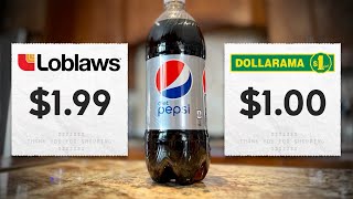 Loblaws vs Dollarama How do food prices compare [upl. by Ortrud]