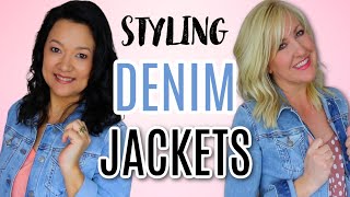 HOW TO WEAR DENIM JACKETS  More Than 30 Outfit Ideas [upl. by Maite201]