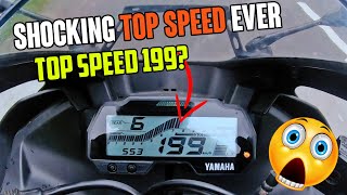 Yamaha R15 V3 TOP SPEED 199 km 😱 I am Shocked 🔥 Best Top Speed Ever [upl. by Yadrahc]