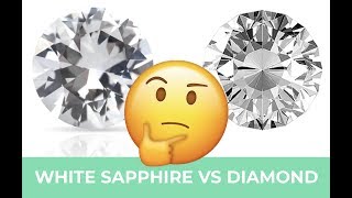 White Sapphire vs Diamond  A Good Alternative [upl. by Asilana]