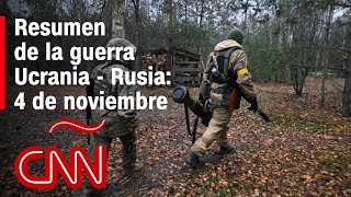 Resumen en video de la guerra Ucrania  Rusia 4 de noviembre [upl. by Ahsak463]