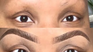 HOW TO GET THE PERFECT EYEBROWS without hair [upl. by Azil]