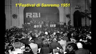 Sanremo 1951  Tutte le Canzoni [upl. by Trepur]