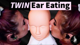 Intense TWIN Ear Eating ASMR No Talking [upl. by Nayrb]