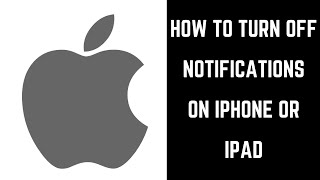 How to Turn Off Notifications on iPhone or iPad [upl. by Ahsi]