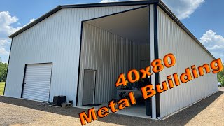 40x80 Metal Building Garage [upl. by Fried506]