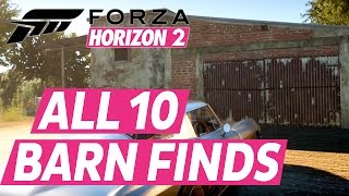 Forza Horizon 2 All Barn Finds Car Locations [upl. by Mccreery]