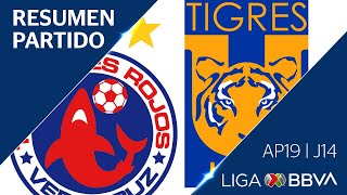 Resumen  Veracruz vs Tigres UANL  Jornada 14  Apertura 2019  Liga BBVA MX [upl. by Atorod]