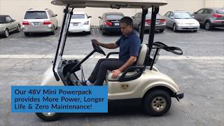 Golf Cart Liion Battery Conversion Kit by BatteryEVO [upl. by Sevein]