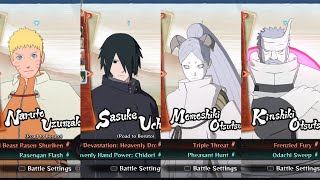 Naruto Storm 4 Road To BorutoAll CharactersCostumes And Stages Including All DLCNext Generations [upl. by Engeddi804]