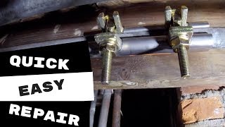 EASIEST WAY TO FIX A LEAKING GALVANIZED WATER LINE [upl. by Hollie]