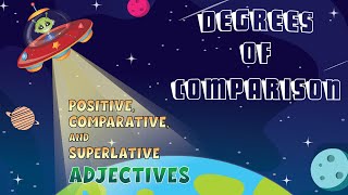 Degrees of Comparison  Positive Comparative and Superlative Adjectives [upl. by Attikram]