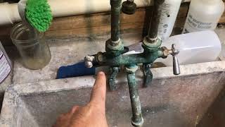 Fixing A Leaking Utility Sink Faucet [upl. by Cymbre975]