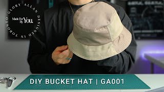 How to Sew Bucket Hat for Beginners  GA001 [upl. by Wade555]