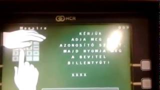 Készpénz felvétele bankautomatából ATM [upl. by Nehtan]