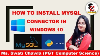 How to install mysql connector in Windows 10  Interface Python with MYSQL Class 12 [upl. by Anastas]