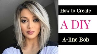 How to Create a DIY Aline Bob cut [upl. by Ferrell95]