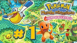 Pokémon Mundo Misterioso  EqRojo Parte 1  Arboleda Chica quotPrimer Rescatequot [upl. by Ytitsahc686]