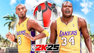 KOBE BRYANT and SHAQ CENTER BUILDS DOMINATE in NBA 2K25 [upl. by Newmann]