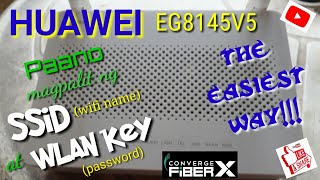 How to change wifi name and pw on Huawei EG8145V5 modemVLOG2 [upl. by Finnie299]