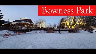 Bowness Park Ice Skating  Calgary Alberta Canada [upl. by Laerol]