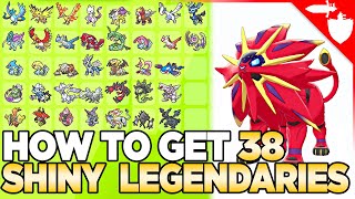 How to Get 38 Shiny Legendary Pokemon amp Shiny Odds  Sword amp Shield Crown Tundra Dynamax Adventures [upl. by Haslett189]