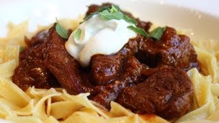 Beef Goulash  Hungarian Beef Goulash Recipe  Paprika Beef Stew [upl. by Ellezig57]