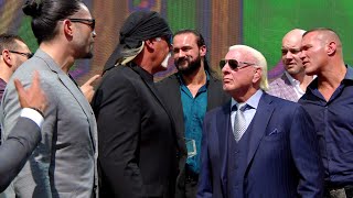 Team Flair and Team Hogan get fired up Crown Jewel media event Oct 30 2019 [upl. by Sibella]