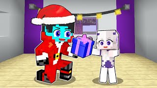 Playing as a HELPFUL SANTA CLAUS in Minecraft [upl. by Marvin276]