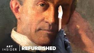 How Oil Paintings Are Professionally Restored  Refurbished [upl. by Cuthbert]