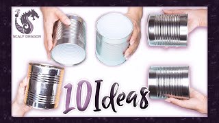 10 Ideas📌 fáciles y útiles para decorar latas de conserva ♻️ [upl. by Ube855]