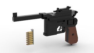 Lego Mauser C96 Instructions [upl. by Eidoj325]