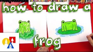 How To Draw A Cartoon Frog [upl. by Zeuqram]